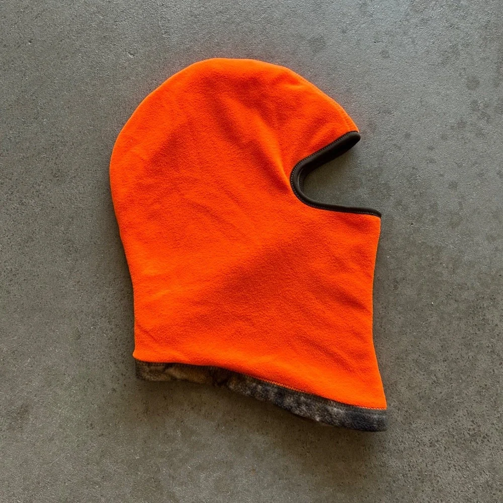 Vintage Hot Shot Camo Realtree Full Face Cover Ski Mask Balaclava One Size Brown